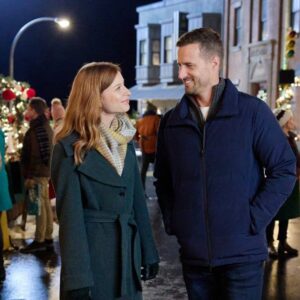 Stacey Farber Instagram - Hallmark’s annual Countdown to Christmas is well underway, but I’m biased and think our movie is the best one? Here’s a few behind-the-scenes pics of me and the Hallmark hunk I was lucky enough to be cast opposite, @therealbrendan_penny. [Sidebar: He’s really tall— I’m standing on a box in the third shot.] This Wednesday, “A Season For Family” premieres at 8/7c and it’ll repeat all weekend. Happy Thanksgiving! 🥰🫶🏻❄️☃️❤️💫🎬