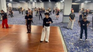 Stacey Tookey Instagram - First of all there is a warning that I cannot contain my excitement and consistently scream over this entire video…. How lucky am I to get to witness the beauty, power and presence of these young artists! These Sr’s (dancing first thing at 8am on a Sat morning) took my breath away! Thank you Minneapolis for truly showing up in the best way at @nuvodanceconvention 🩵 Thank you to the one and only @madisonn_lynch for assisting!!!