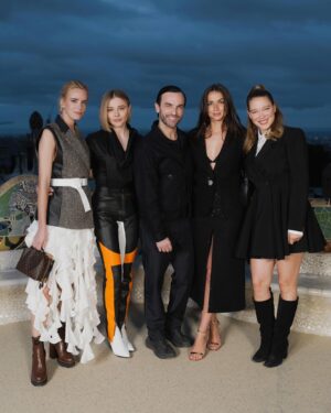 Stacy Martin Instagram - Always a joy celebrating the genius of @nicolasghesquiere @louisvuitton with the most wonderful souls ❤️‍🔥