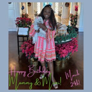 Star Jones Instagram - Happy Birthday to my beautiful wife and our baby, Mimi.  My March 24th B-day babies!