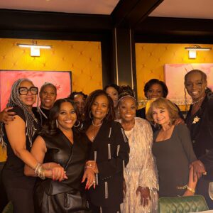 Star Jones Instagram - Brown Girls just wanna have fun!  Made our own wine charms and turned the evening into a @thewhisperingangel #roseallday kinda night with some of my #BrownGirls.  This is just a small taste of the love and sisterhood in the room @cafedalsacenyc celebrating the success of  @vanessabellcalloway @racqueloden and the blessings of being a fabulous #BrownGirl #ChateauDEsclans #pinksunshine #whisperingangel #Rose #sisterhood #blessings #nystateofmind