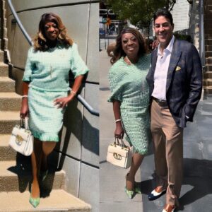 Star Jones Instagram - I went with the 💚 and 💙 for my perfect #MothersDay.  Thank you @ricardolugochicago & @jakelugo_ for bringing #joy into my life!