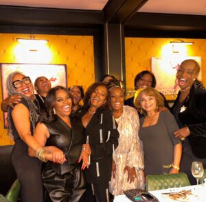 Star Jones Instagram - Brown Girls just wanna have fun!  Made our own wine charms and turned the evening into a @thewhisperingangel #roseallday kinda night with some of my #BrownGirls.  This is just a small taste of the love and sisterhood in the room @cafedalsacenyc celebrating the success of  @vanessabellcalloway @racqueloden and the blessings of being a fabulous #BrownGirl #ChateauDEsclans #pinksunshine #whisperingangel #Rose #sisterhood #blessings #nystateofmind