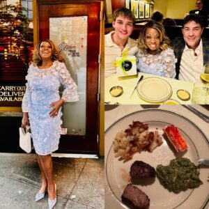 Star Jones Instagram - I went with the 💚 and 💙 for my perfect #MothersDay.  Thank you @ricardolugochicago & @jakelugo_ for bringing #joy into my life!
