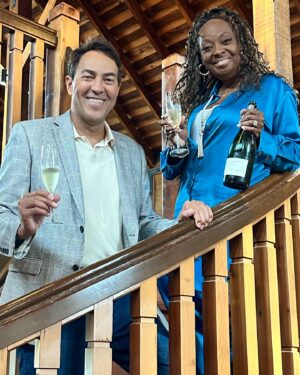 Star Jones Instagram - What an amazing afternoon @lacremawines.  Their dedication to #sustainability made the experience even more wonderful.  From feeding the chickens to examining the grapes like an expert winemaker 😉🍷. Even @iammimimarielugo got in on the fun!  Our @kjwines #sonoma #napa #winecountry adventure continues!
