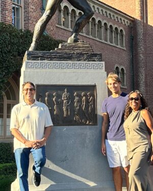 Star Jones Instagram - It’s parents weekend @uscedu We can’t believe our @jakelugo_ is a full-fledged college student! We are so proud of him. Living with the reality that our baby boy is a grown man and a #Trojan for life! #fighton