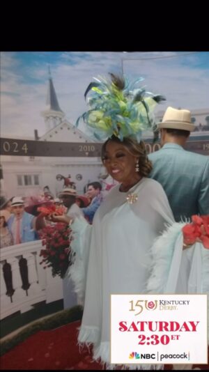 Star Jones Instagram - We’re #offtotheraces @kentuckyderby with @nbc.  Let’s win some 💰 thank you @attitudesbyangie for another #derbyhat for the ages!