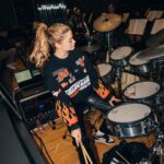 Stefania Liberakakis Instagram - See you Sunday @symphonicchristmas 😍 Sorry trouwens @stasswaczyna dat ik elke keer je drumstel inpik 😂 #symphonicchristmas #brabanthallen #11december