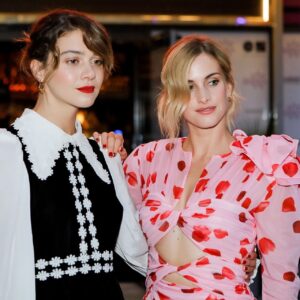 Stefanie Martini Instagram - Seeing Lola at @edfilmfest on Monday was overwhelming to say the least- and I'm so proud of the film. The Lola family are a bunch of arty nerds and it felt so good to see it- it's been a whole two years since we were learning how to process film in the director's bathroom. 
💗❤️
Beautiful styling by @harrietnicolsonstylist 
Hair by @charliemillersalons 
Makeup @laurengollanstudio 
💗❤️💗❤️💗