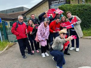 Stella Creasy Instagram - The @labourmovementforeurope hits Stevenage for our brilliant @kevinbonavia along with Labour legends @gemmacdoyle and @abdiduale96 and @dermot_kehoe - truly #labourFamily