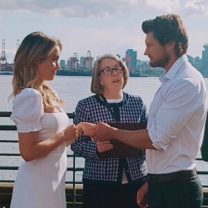 Stephanie Bennett Instagram - One year ago today I went to the dentist in the morning and got married in the afternoon. 😎

Happy 1 year of marriage, my love. There’s no one I’d rather go through this life with. And just 2 months to go until we celebrate with friends and family 👰🏼‍♀️🤵🏼
.
@sebastianjstewart