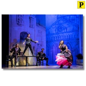 Stephanie J. Block Instagram - These photos are just too darn hot! Get a first look at @stephaniejblock and the cast of London’s @kissmekateuk. Head to the link in our bio to see more production images.