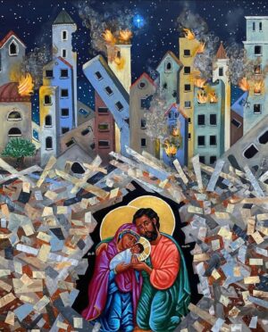 Stephanie J. Block Instagram - Peace on earth.  Merry Christmas. 🙏🏼 artist: @kellylatimoreicons. #both/and