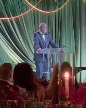 Stephanie March Instagram - What a night at #TheAlbies for The Man of the Hour. @drdenismukwege you are an astonishing human being. "Hero" isn't a big enough word. #TheAlbies #clooneyfoundationforjustice #panzifoundation #lifetimeachievementaward
