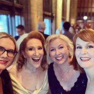 Stephanie March Instagram - "Don’t need an X-ray to see a photo of my heart"
(A lot has happened in the last 2 months, but this is easily the most glorious) #roommates #Northwestern #bride #MaiaAndMyles