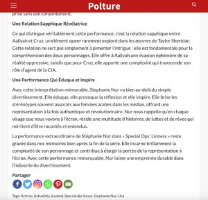 Stephanie Nur Instagram - MERCI BEAUCOUP! ♥️🥹
French review in its original. Swipe for the English translated version.