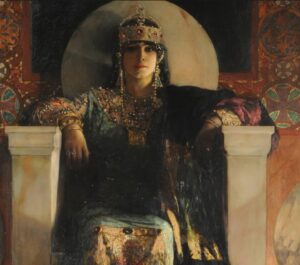Stephanie Nur Instagram - TEXAS - pre & post
.
Painting, “Emperatriz Theadora” by John Joseph Constant, 1887