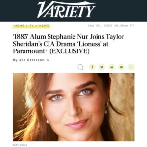Stephanie Nur Instagram - Grateful, honored and humbled to have this chance.  More to say and thank … all in due time. 
Now back to work ;)