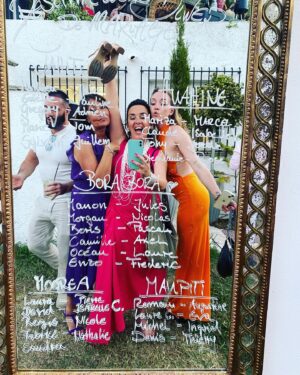 Stéphanie Pareja Instagram - 💒J’ai marié mon fils. 🤍🫶🤍
Cette  phrase est dingue….😳🤣 
quelle chance de pouvoir vivre ce moment si précieux pour mes loulous et pour nous tous. @manon_bsrs♥️@jules.flying♥️ 

Merci Ralf et merci à ton équipe si adorable pour l’accueil, l’organisation, la bienveillance  dans un écrin de ouf ! 
  @villa.165 ✨un paradis créé pour réaliser ses rêves ☺️
🤍🫶🤍
.
@rosemrd