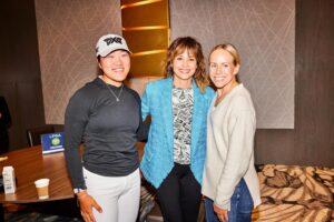 Stephanie Szostak Instagram - Such a treat to get to speak at The LPGA this week! And to hear perspectives from the players - from the rookie @austonkim to the veteran of 15 years @pernillagolf Loved every minute of it. Thank you to LPGA commissioner @molliemsamaan (she’s incredible!) for having me!

And thank you @lagencefashion for the very cool clothes. LOVE this blue blazer and the shirt with a map of Paris on it 🇫🇷