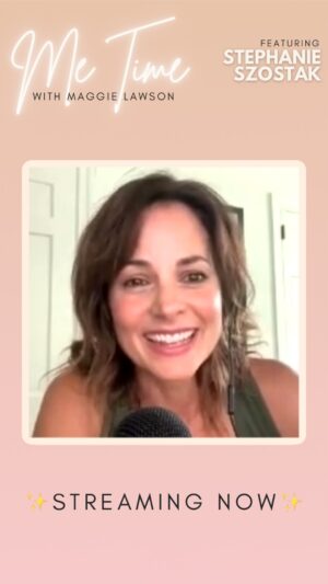 Stephanie Szostak Instagram - ✨OUT NOW!✨
On this week’s episode of Me Time, I’m joined by the amazing actress turned author @stephshortstak to talk about her new book Self!sh, the books that inspired her to write it, and the subtle art of the Irish goodbye 👋🏼 

☝🏼tap the link in bio to listen to the full episode
.
.
.
#metime #metimewithmaggielawson #maggielawson #stephanieszostak #selfish #workbook #selfhelp