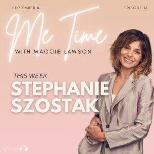 Stephanie Szostak Instagram - On tomorrow’s episode of Me Time, I’m joined by acclaimed actress @stephshortstak to talk about her newly published book Self!sh that’s all about the healing power of self discovery
.
.
.
#metime #metimewithmaggie #stephanieszostak #maggielawson