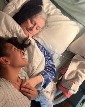 Stephanie Siriwardhana Instagram - My Meme ♥️ It's her 84th birthday soon. She is the woman who moulded me and keeps teaching me so much about myself, life, love and the universe. 

One of the things she always tells me is to love yourself and remember that the power to manifest the lives we dream of is within us. 

Grandmothers are the biggest blessing. 🥰 Share something you love about your grandma ♥️

Sending my love to all your amazing, loving, powerful and nurturing grandmothers 🙏🏽🥰♥️ 

#meme #grandmother #grandma #granny #achchi #love #grateful #blessed #unconditionallove #memesbed