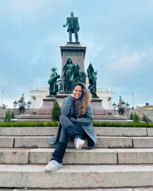 Stephanie Siriwardhana Instagram - Sending you Love from Helsinki 🇫🇮 🥰♥️ 
.
🗺️ - Helsinki Cathedral
📸- @madhushanka_rathnayaka