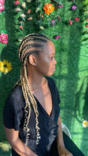 Sthandile Nkosi Instagram - HAIR JOURNEY W/ AFRO BOUTIQUE

So this is my second month doing my hair with @tumelomjs_afroboutique and let me tell you, I’m EmBarrazzed because having your braids on for more than four weeks is DANGEROUS! As that can lead to damaged hair which would mean we are working backwards. So Tumi got me onto an Intensive Repair Treatment so we can move in progression. 
Today, I just wanted a simple hairstyle, Straightback cornrows. This time around, I got the Midas touch from the pioneer of Afro Boutique, Tumi. Love her to bits! 🤍🫂 She got to educate me on my hair, making sure that I not only get a fresh hairdo but that I also learn how to love my curls. 
I’m learning how much of a confidence boost one’s hair is. It has taken me time to love my hair and to care for it.  It’s your crown. So one day, I will grow into my feminine energy and wear my crown with pride.

Thank you so much to @tumelomjs_afroboutique for the love and care. You are angels.🤍 

 (Fun Fact: I met Tumi on the set of The Brave Ones as a hairstylist. She used to style my hair every day that I was on set. I loved her style of hairdressing because she gave us words of affirmation and love. We've kept in touch since.) 

Supporting Female Black-Owned Businesses is good business.

#afroboutique #tumimjsafroboutique #straightbackbraids #hairstyle #blackhairstylist #curls #haireducation #reel #explore #blackownedbusiness #femaleownedbusiness