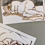 Stina Wollter Instagram - Gravidkroki idag. (7 bilder) Skönt med korta ställningar och total närvaro; ögat, handen, pennan, känslan, penseln, formäventyret, kroppslandskapet, hjärnan tystnar, lyssnar… följer med i den koncentrerade linjen som bara vill vara så nära och sann som möjligt. #stinawollterskonst