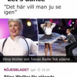 Stina Wollter Instagram - Sju år sen idag. Let’s Dance. Jag å Tobias och en jive och Dolly Parton. (Jag måste ju posta lite ofarliga gulliga grejer eftersom jag är begränsad här på instagram)