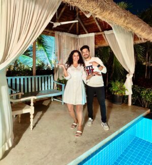 Subiksha Kayarohanam Instagram - Dear Mamakutty, 

Thank you for being through my highs and lows and most importantly an incredible dad to worlds cutest baby. You stole my best friend away now I’m gonna steal your baby. 😁 Happy belated birthday @dhilipb ✨🤗 Wishing you all the love laughter and joy forever ❤️