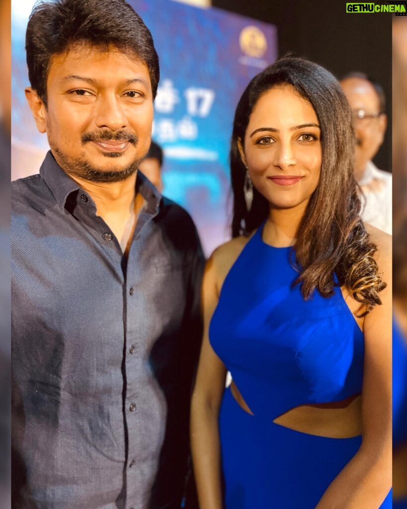 Subiksha Instagram - #kannainambathe press meet! With the most humble Udhay sir 💖 Grateful & Blessed to be a part of this film🥰 #kannainambathe releasing on March 17th 2023🙌 Have you guys watched the trailer yet? Link in bio👆🏻 @udhay_stalin #kannainambathey #udhayanithistalin #mumaran #subikshakrishnan #aathmika #bhumika #prasanna