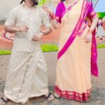 Sujatha Babu Ramesh Instagram - Happy Pongal in Advance Guys...! 🧉 With the most Adorable, Loveable @sujathababunews Ma'am Me Wearing @horad.in Pure Silk Dhothi and Shirt... Semma Collections irukku... Give a try on Pongal Guys...!