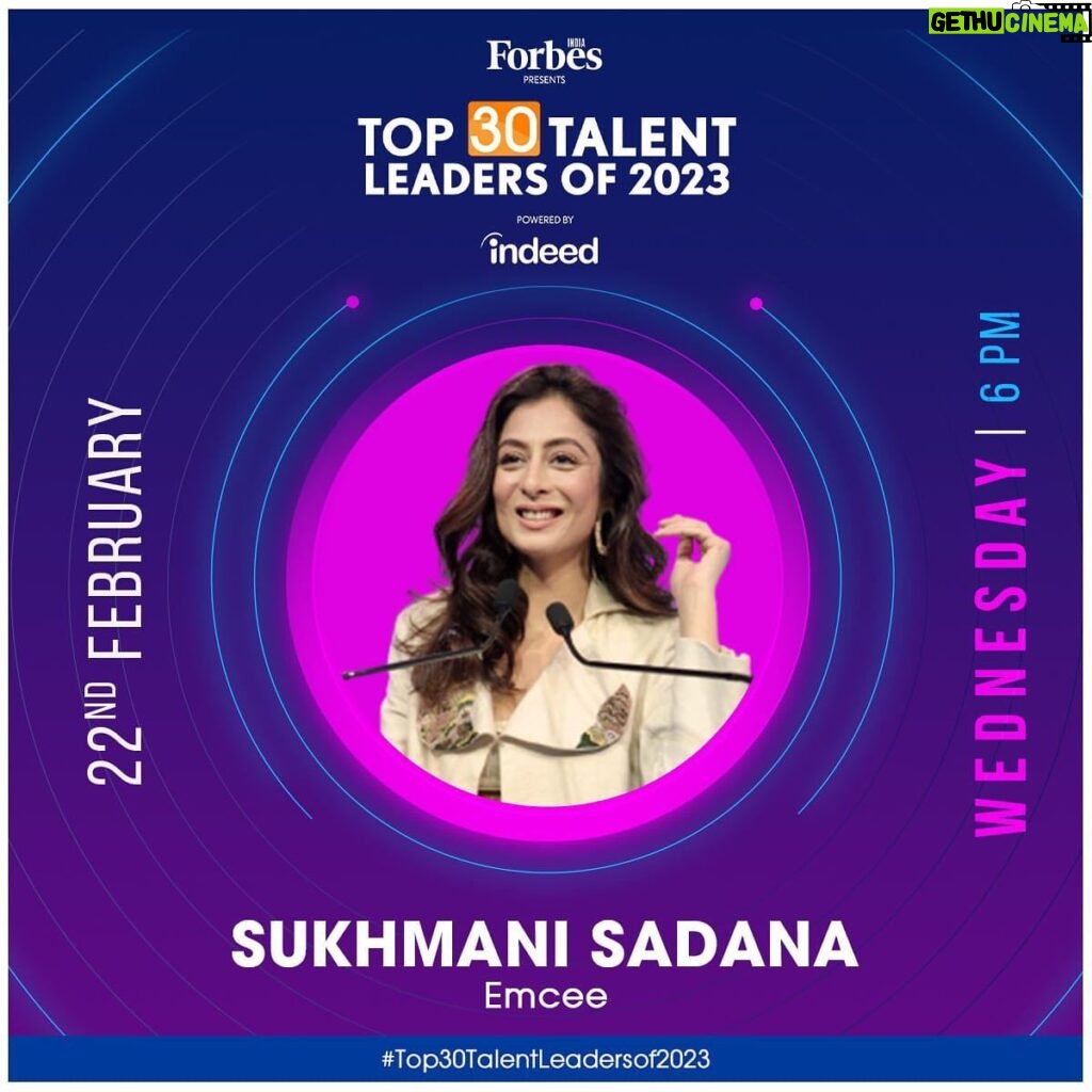 Sukhmani Sadana Instagram - Forbes ‘Top 30 Talent Leaders of 2023’. Powered by @indeedworks @indeedindia_1 #emcee #forbes #forbestop30talentleaders #forbestop30 #anchor #moderator #liveevents #hosting #hostess #eventhost #eventhostesses #sukhmanisadana #forbes #forbesindia #forbesmagazine #forbeswomen #forbeslist
