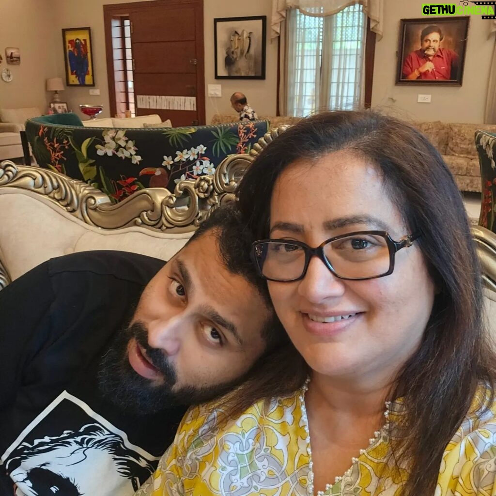 Sumalatha Instagram - A quick cuddle while he's still officially my baby 🤗🤗🤗🥰🥰🥰