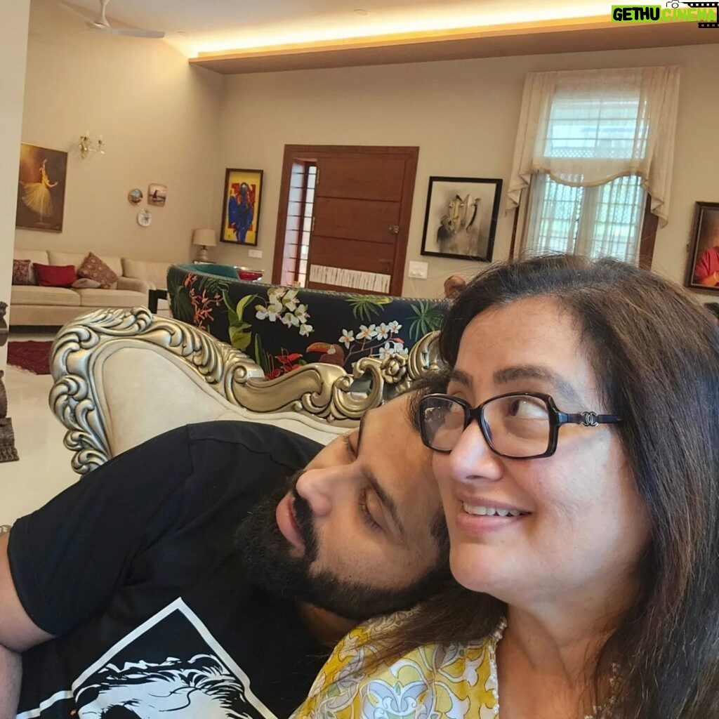 Sumalatha Instagram - A quick cuddle while he's still officially my baby 🤗🤗🤗🥰🥰🥰