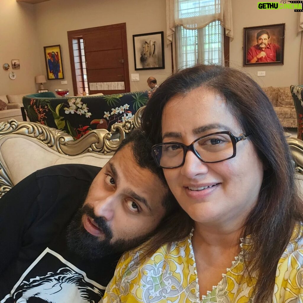 Sumalatha Instagram - A quick cuddle while he's still officially my baby 🤗🤗🤗🥰🥰🥰