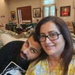 Sumalatha Instagram – A quick cuddle while he’s still officially my baby 🤗🤗🤗🥰🥰🥰