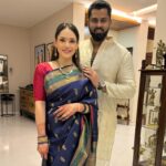 Sumalatha Instagram - God bless your 1st Deepawali together & light up your lives with happiness forever @abishekambareesh @avivabidapa #happymoments #happydiwali #festivaloflights #deepavali