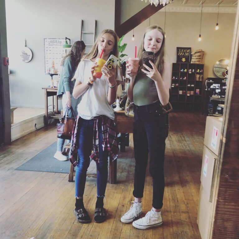 Summer Fontana Instagram - From getting boba to showing off our pickle mustaches, I had a great time today with this gurl :) love you Nora #cousintime #boba #pickle #familytime