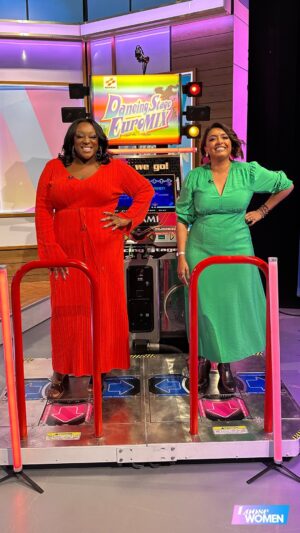 Sunetra Sarker Instagram - Not only are we celebrating our 25th anniversary this year, it’s also 25 years since dance machines hit arcades across the country! So of course we had to bring one to the studio 💃🪩

#loosewomen #throwback #dancedancerevolution