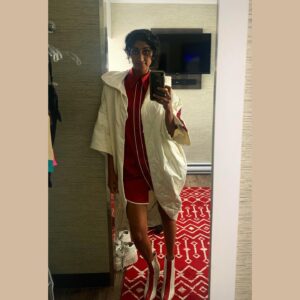 Sunita Mani Instagram - Spooky alert! Images of ghosts depicted!

Here’s the thing, I play the Ghost of Christmas Past in Spirited, but I’ve BEEN a Ghost of Christmas Past in my past life on GLOW (r.i.p) They say you are meant for the parts you get, and I’m meant to play dead 🫴🏽Resurrecting images of me as ghost and also @darrion_g clutching snow™️ on Spirited set ready to throw™️