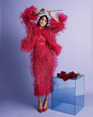 Sunita Mani Instagram - A FASHION STORY // BUST MAGAZINE SPRING ‘23 🍓

Maraschino Moschino fell in love at a diner. She kept the receipt for the scrambled eggs and toast until the day her lover died. Then she sailed across the ocean and found love again. Became the guardian of a small town and worked in a small shop.