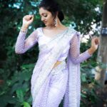 Sunitha Srinivasan Instagram - 💜💜💜 Costume: @chitras_fashion_studio Makeup @rinkymakeup_artist Pic @anderson_hpk