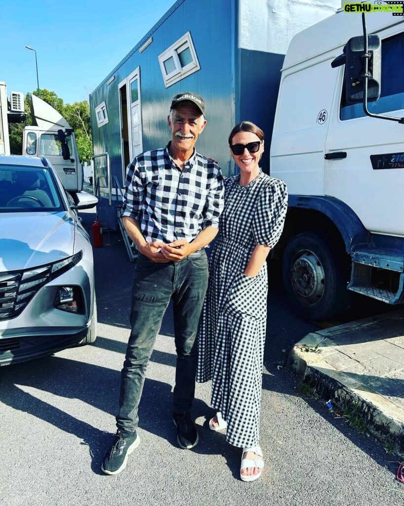 Suranne Jones Instagram - Finished the week strong and casually twinning with my driver! 1 more week then back to 🏴󠁧󠁢󠁳󠁣󠁴󠁿via snuggles with my boys… big, small and sausage.. have a good weekend all💋