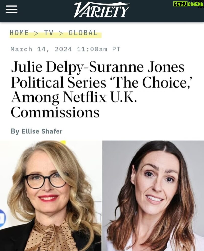 Suranne Jones Instagram - @netflix @netflixuk #nextuponnetflix Filming begins soon. Thrilled to be working with the icon that is Julie Delpy! Matt Charman and his amazing scripts and the brilliant @isabellesieb as Lead director. Amy Neil will join us for eps 4 and 5. I will also be exc producing and it’s been such a wonderful experience so far. Can’t wait to bring it all to life with our extraordinary cast including Corey Mylcreest, Lucian Masmati, Ashley Thomas, James Cosmo and Jehnny Beth Jones plays “Abigail Dalton, the recently elected British Prime Minister fighting for office thanks to a healthcare crisis. Vivienne Toussaint, played by Julie Delpy, is the first female French President campaigning for re-election no matter what — including tackling France’s borders. A summit between the two women could be the answer to their prayers, if they can agree,” the show’s synopsis reads. “But when Dalton’s husband is kidnapped and Toussaint is blackmailed, they both face unimaginable choices. Forced into a fierce rivalry where their political futures, and lives, might hang in the balance, can they work together to uncover the plot that threatens them both?” #TheChoice