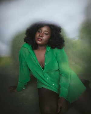 Susan Wokoma Instagram - Basically The Spice Girls, but in one person 💙 💚 🩷 🖤 💙🖤🩶 👊🏿✌🏿 ✨ 
Thank you @alex_cameron for being persistent and inviting me into your wonderful garden to play. Being photographed as myself is something I actually have a weird relationship with (I’ve been on screen since I was 14!) but Alex is the most encouraging, sensitive best ❤️❤️❤️
And my face is actually rather nice! (Thanks Dad 🕊️)