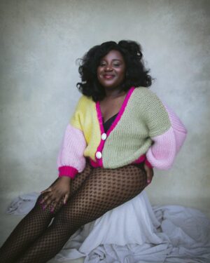 Susan Wokoma Instagram - Basically The Spice Girls, but in one person 💙 💚 🩷 🖤 💙🖤🩶 👊🏿✌🏿 ✨ 
Thank you @alex_cameron for being persistent and inviting me into your wonderful garden to play. Being photographed as myself is something I actually have a weird relationship with (I’ve been on screen since I was 14!) but Alex is the most encouraging, sensitive best ❤️❤️❤️
And my face is actually rather nice! (Thanks Dad 🕊️)