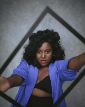 Susan Wokoma Instagram - Basically The Spice Girls, but in one person 💙 💚 🩷 🖤 💙🖤🩶 👊🏿✌🏿 ✨ 
Thank you @alex_cameron for being persistent and inviting me into your wonderful garden to play. Being photographed as myself is something I actually have a weird relationship with (I’ve been on screen since I was 14!) but Alex is the most encouraging, sensitive best ❤️❤️❤️
And my face is actually rather nice! (Thanks Dad 🕊️)